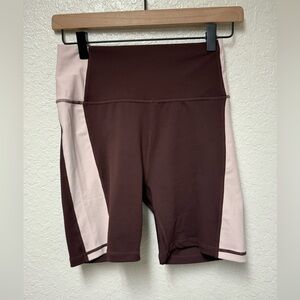 NWT WILO THE LABEL Chocolate and Clay Bike Shorts Size Medium